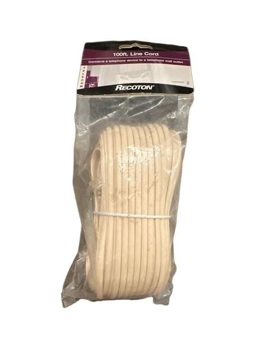 Recoton 100ft Line Cord 100 Ft Telephone Wire 1
