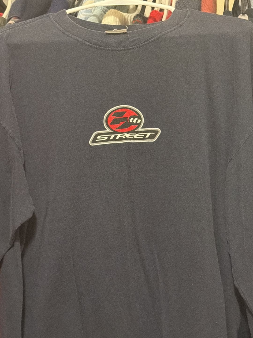 Anvil Street Long Sleeve T-Shirt Size XL Black Graphic Tee 3