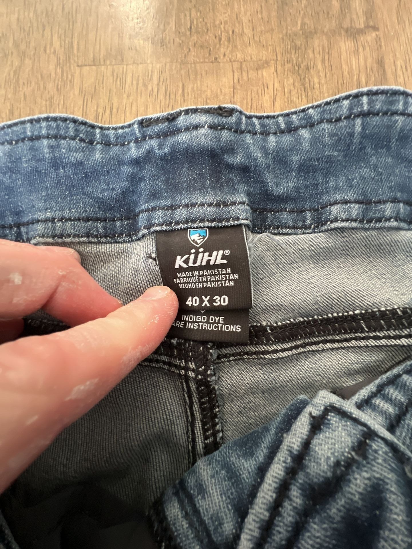 Kuhl Denim Jeans Size 38x29 Blue Stretch Indigo Dye 5