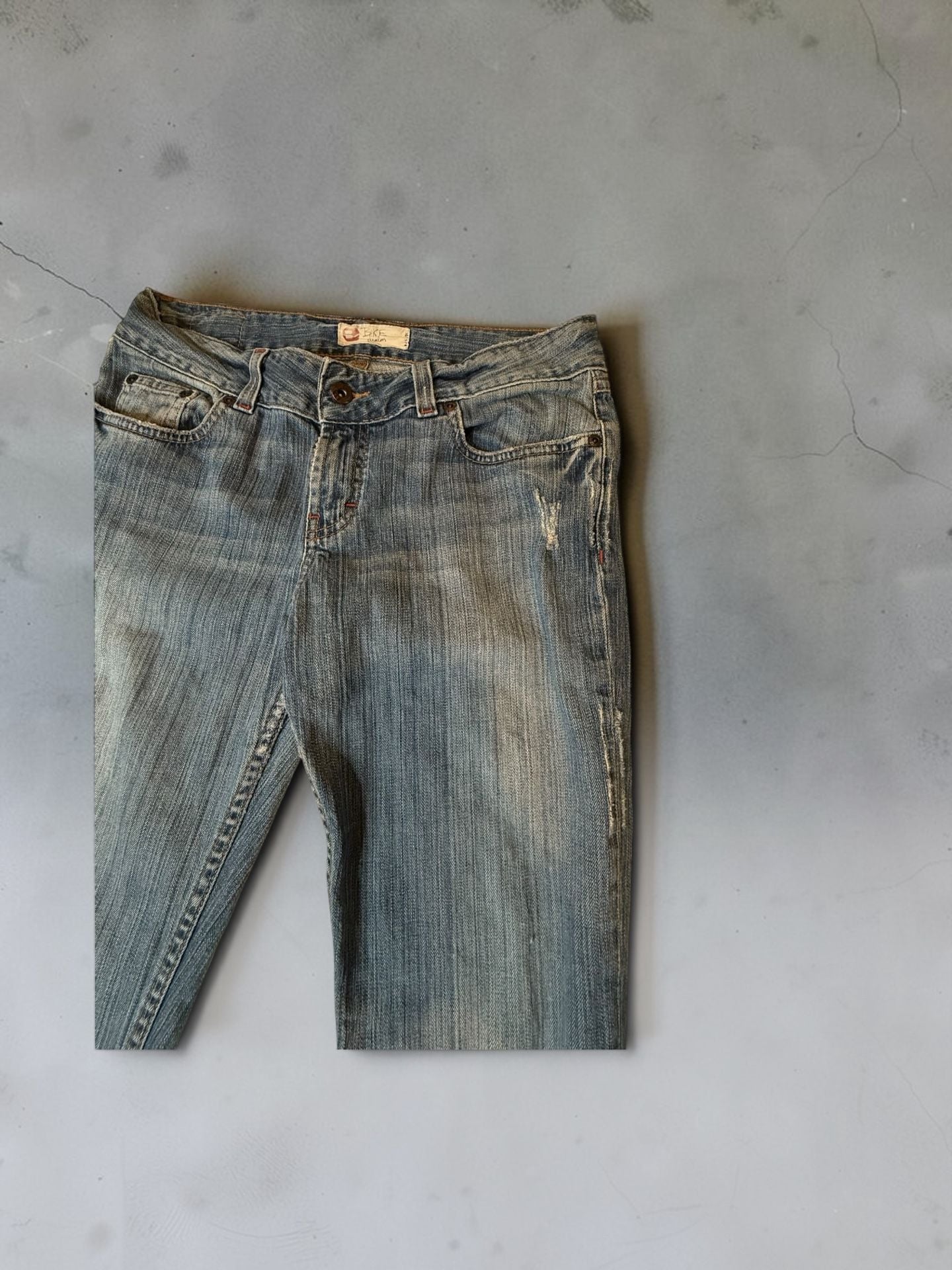 BKE Denim Flare Jeans Size 30 Blue Distressed Y2K 2