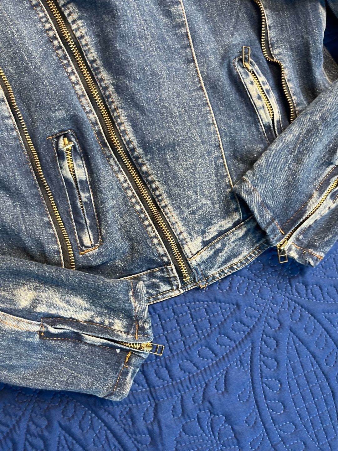 Denim Moto Jacket | Biker Jean Jacket, Y2K-Inspired Motorcycle Style 7