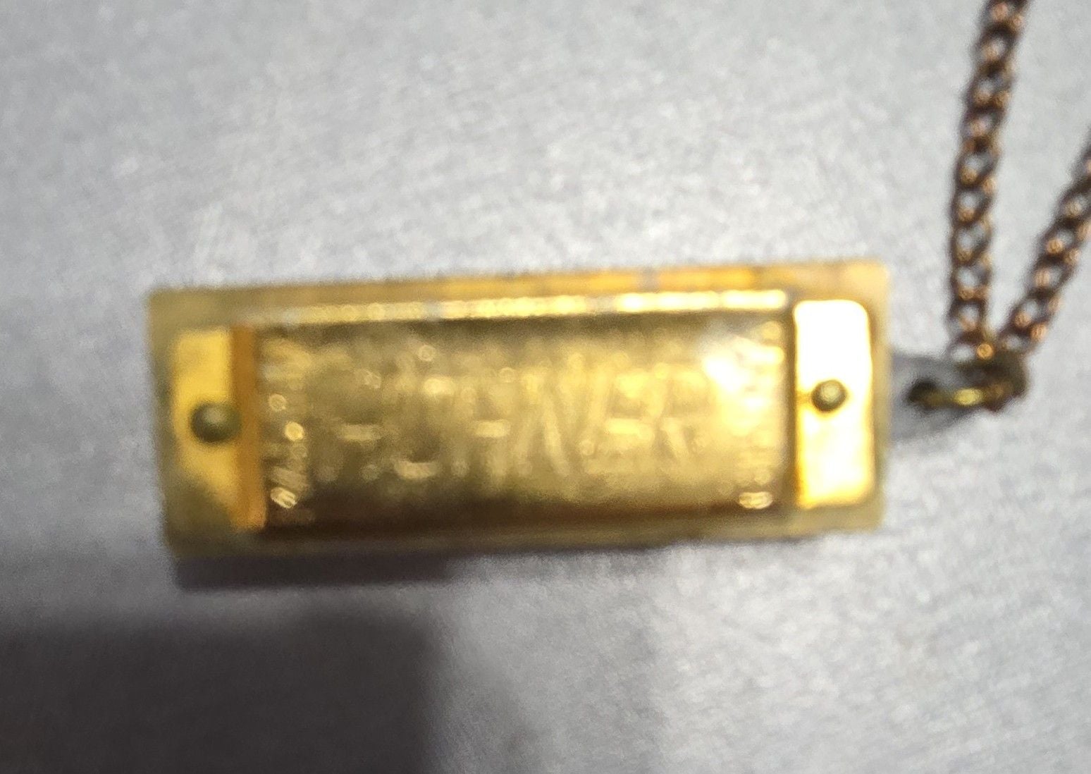 Hohner Vintage Miniature Harmonica Necklace with Case 3