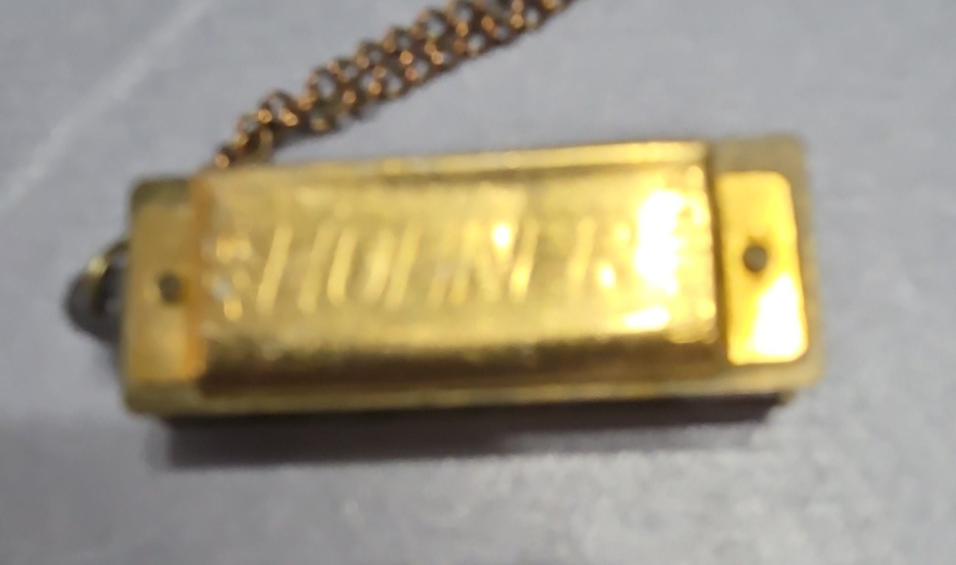 Hohner Vintage Miniature Harmonica Necklace with Case 4