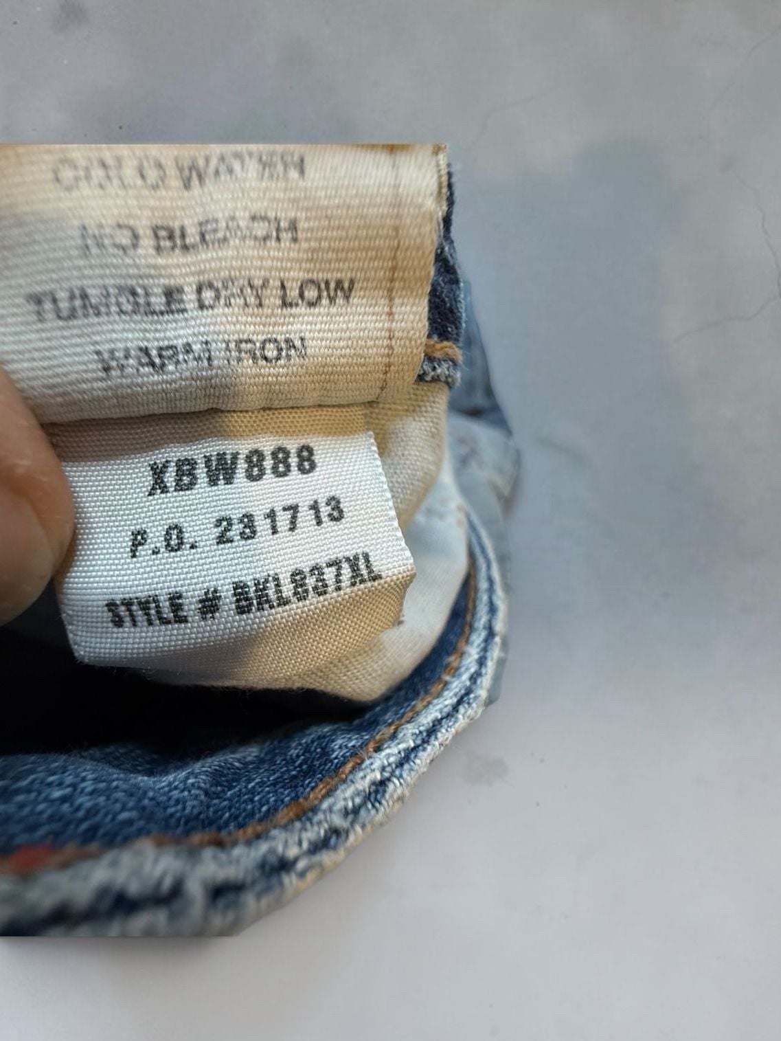 BKE Denim Flare Jeans Size 30 Blue Distressed Y2K 4