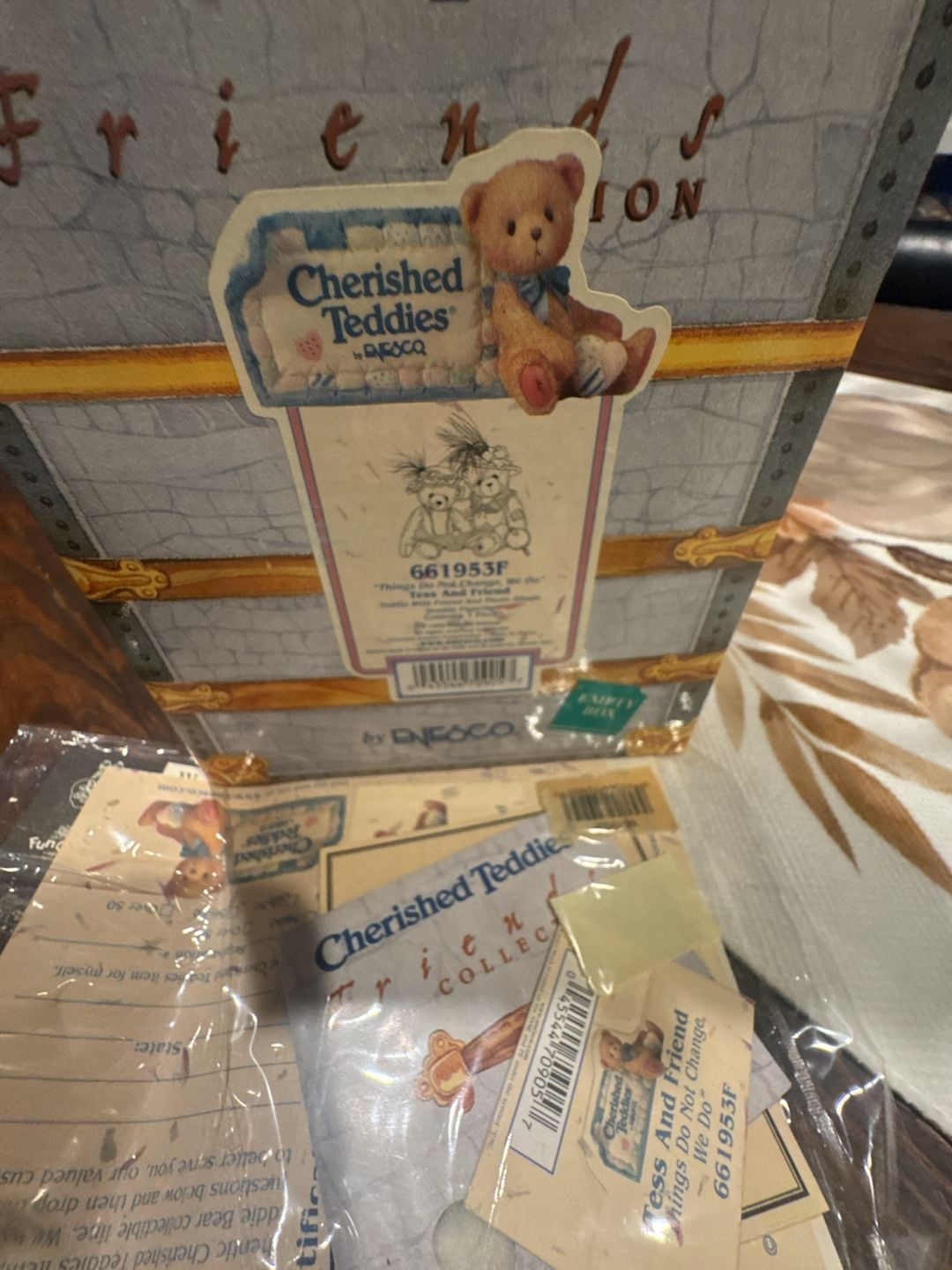 Cherished Teddies Tess And Friend Figurine With Box 1999 661953F 8