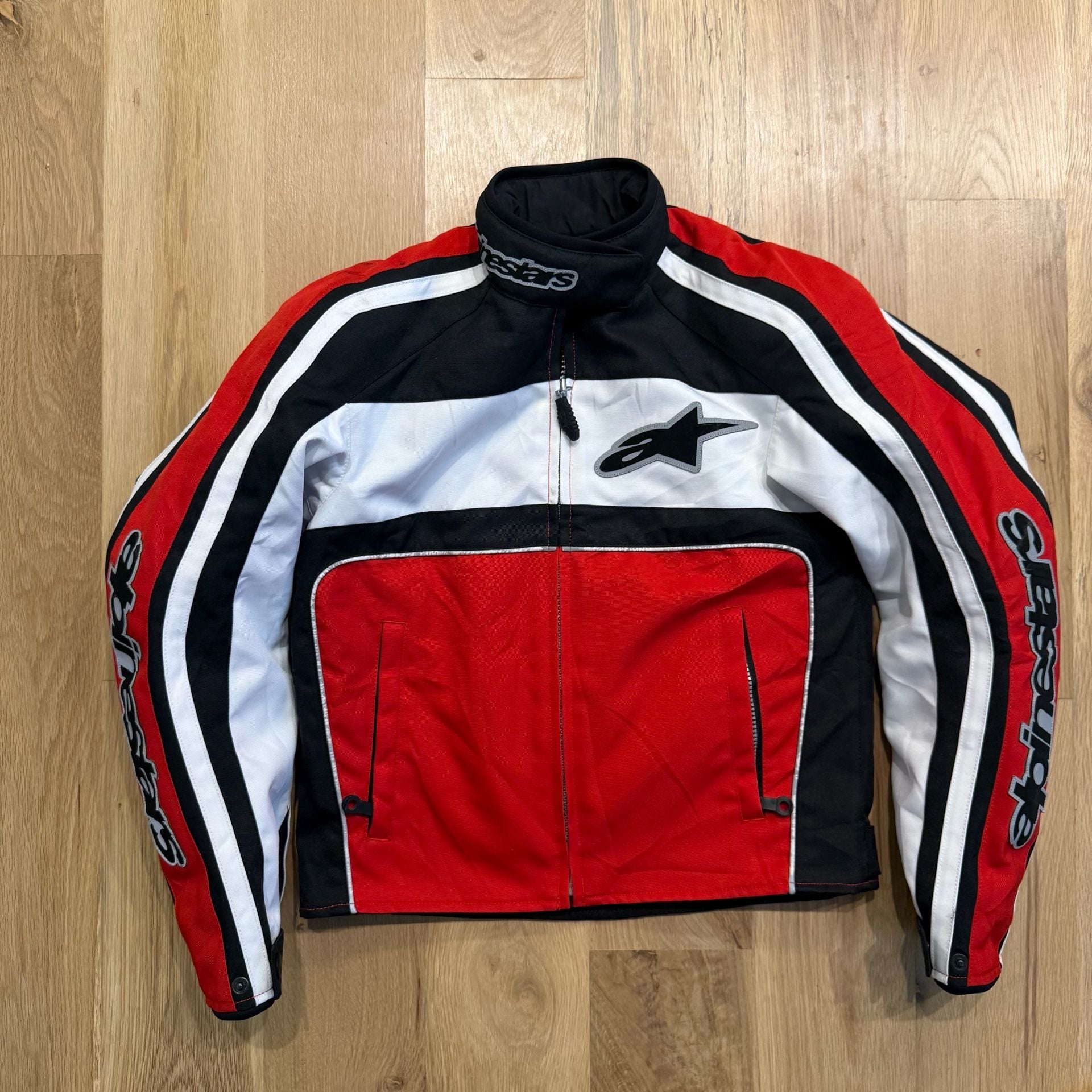 Alpinestars Stella Women Motorcycle Riding Jacket Size XS Red Black White 2