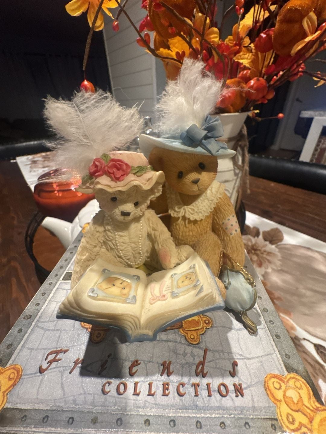 Cherished Teddies Tess And Friend Figurine With Box 1999 661953F 2