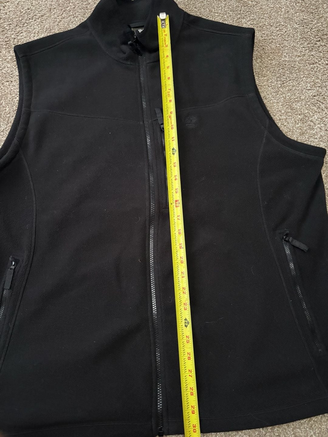 Early 2000s Timberland Full Zip Fleece Vest Size XXL Black Regular Fit Outerwear 3