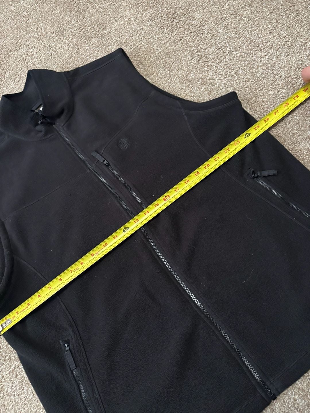 Early 2000s Timberland Full Zip Fleece Vest Size XXL Black Regular Fit Outerwear 4