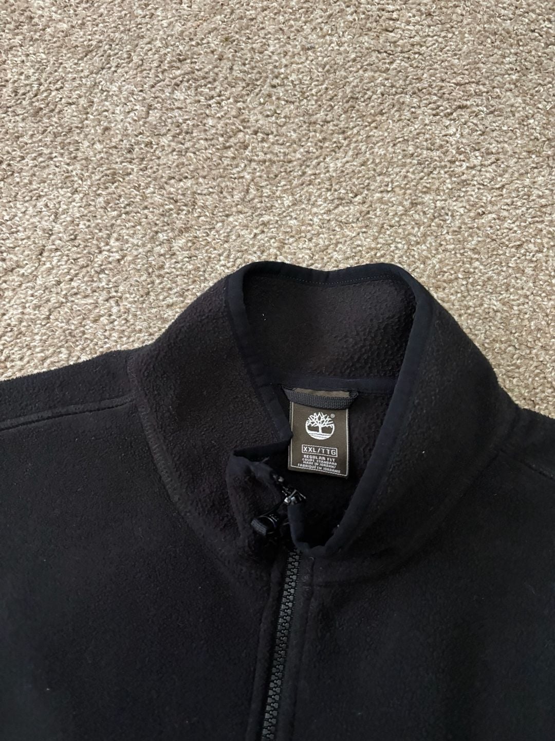 Early 2000s Timberland Full Zip Fleece Vest Size XXL Black Regular Fit Outerwear 5