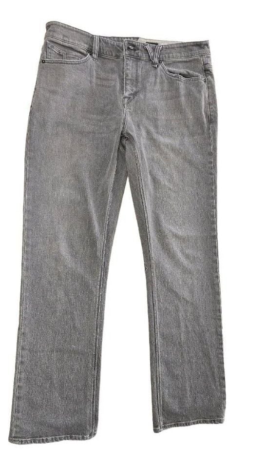Volcom Solver Modern Straight Jeans Size 36 Gray 2