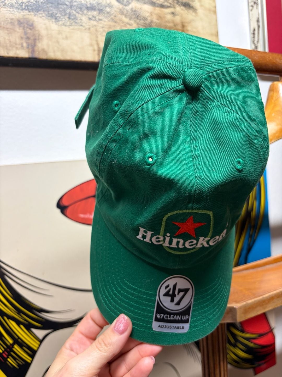 '47 Brand Heineken Clean Up OSFA Green Baseball Cap Hat 2