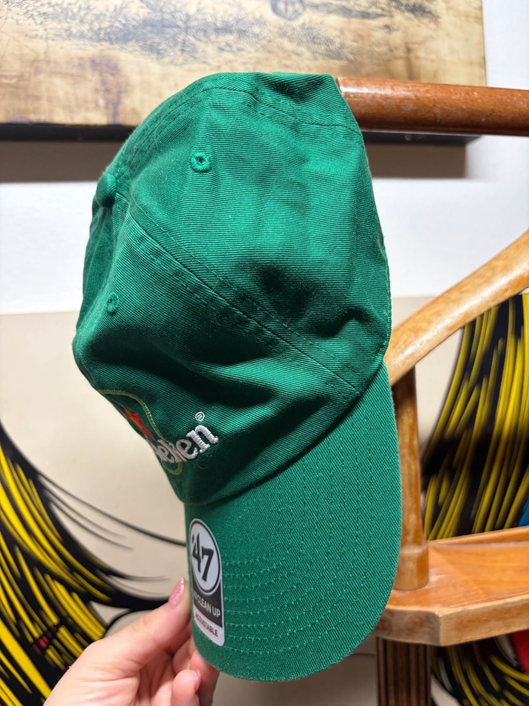 '47 Brand Heineken Clean Up OSFA Green Baseball Cap Hat 3