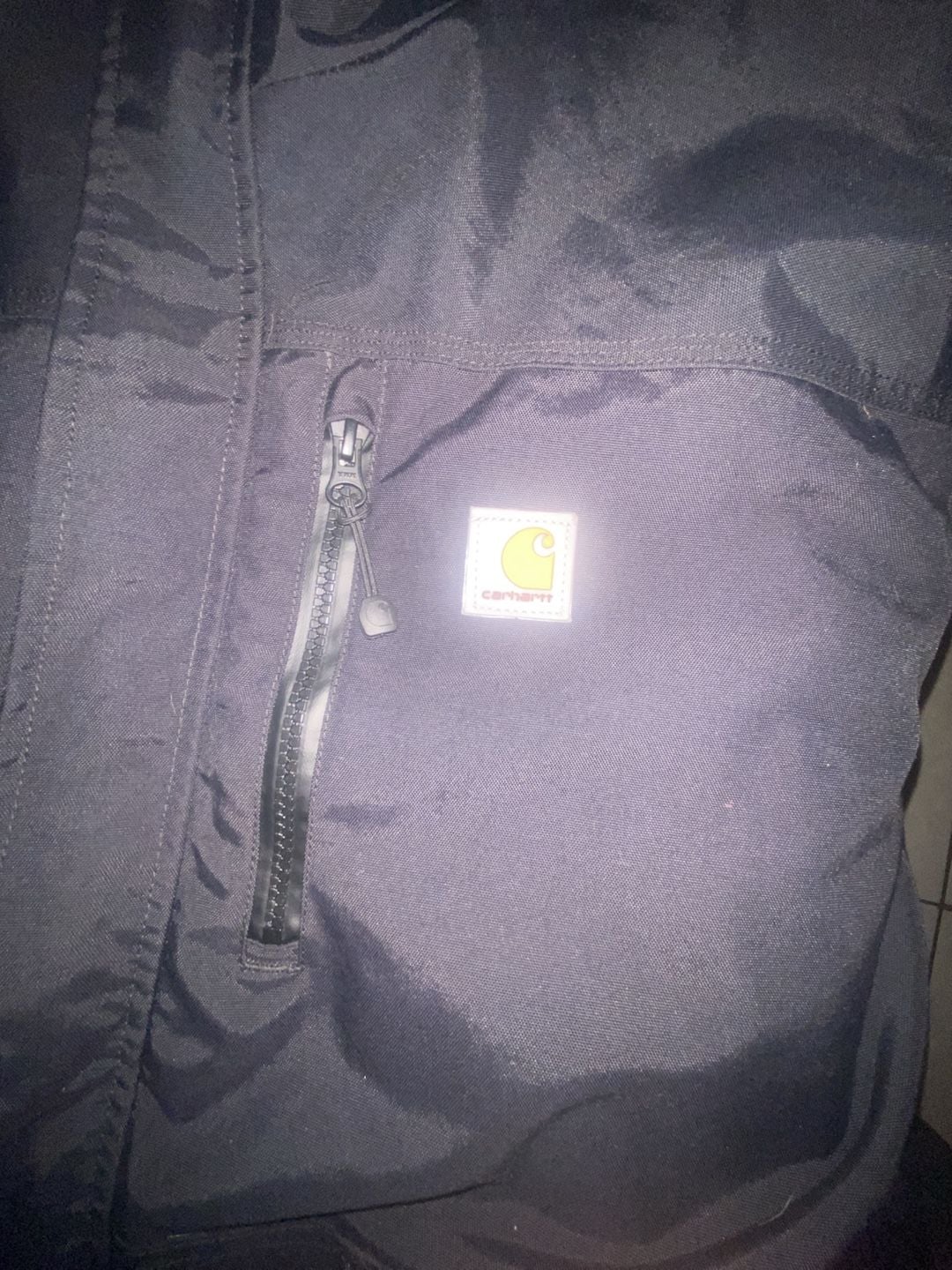 Carhartt Shoreline Jacket Size XL Black Storm Defender Waterproof J162 3