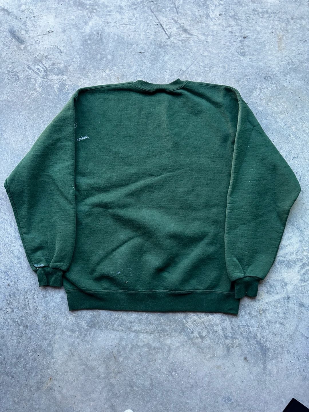 Jerzees Tropicana Super Sweats Sweatshirt Size L Green Distressed 3