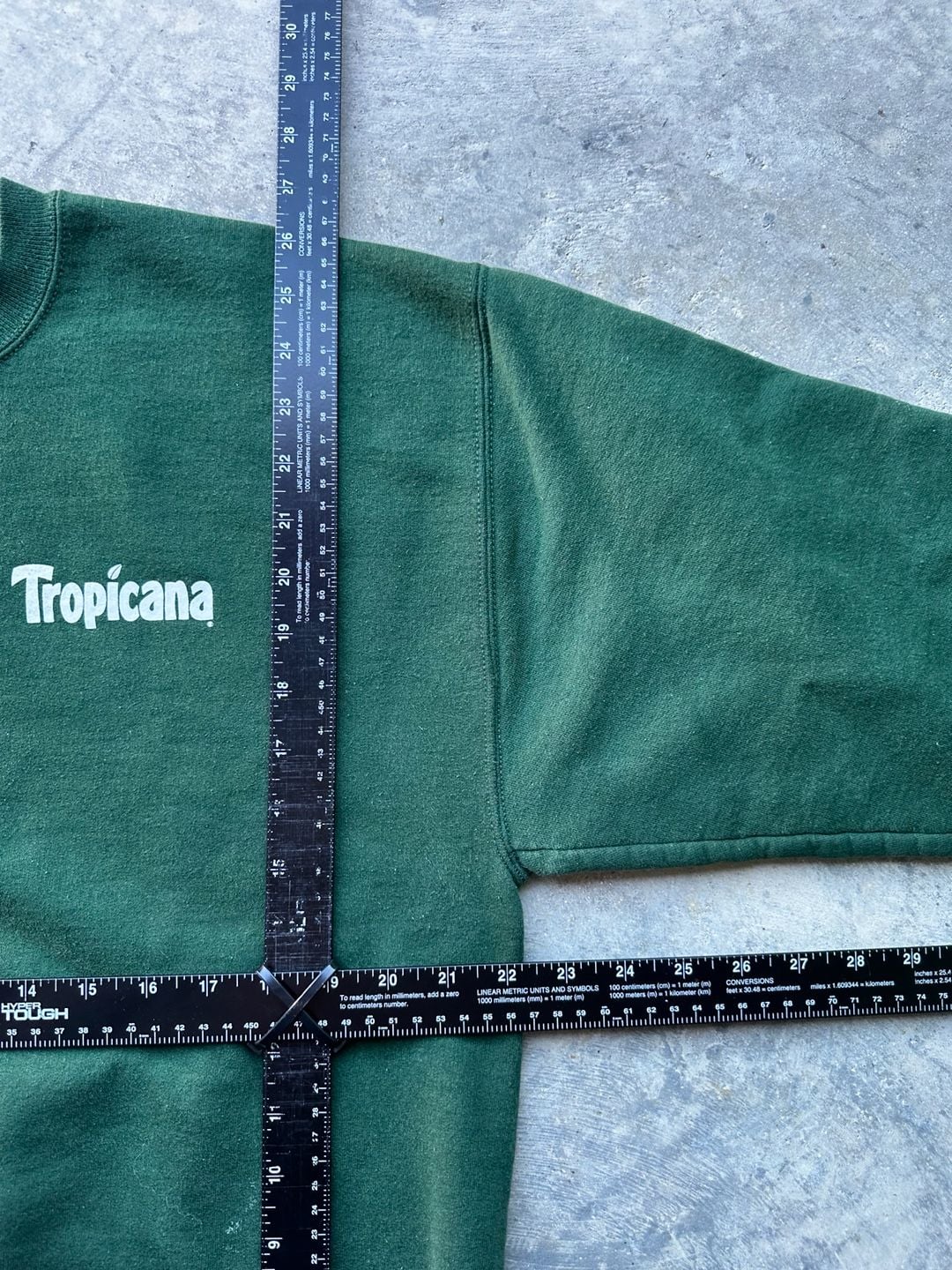 Jerzees Tropicana Super Sweats Sweatshirt Size L Green Distressed 9