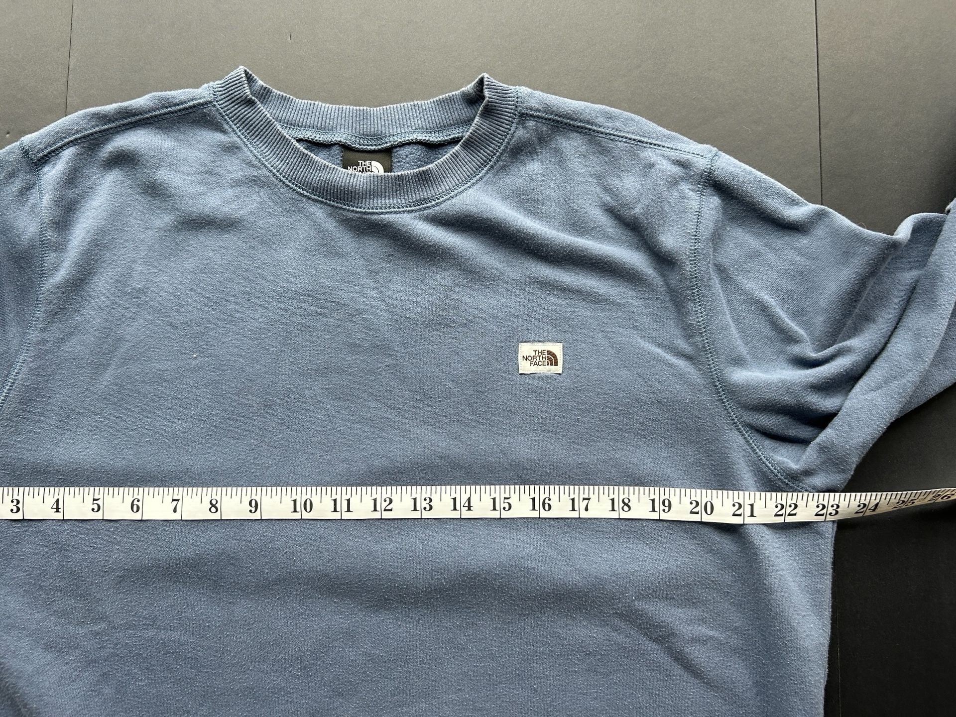 The North Face Sweatshirt Size L Blue Heritage Patch 9