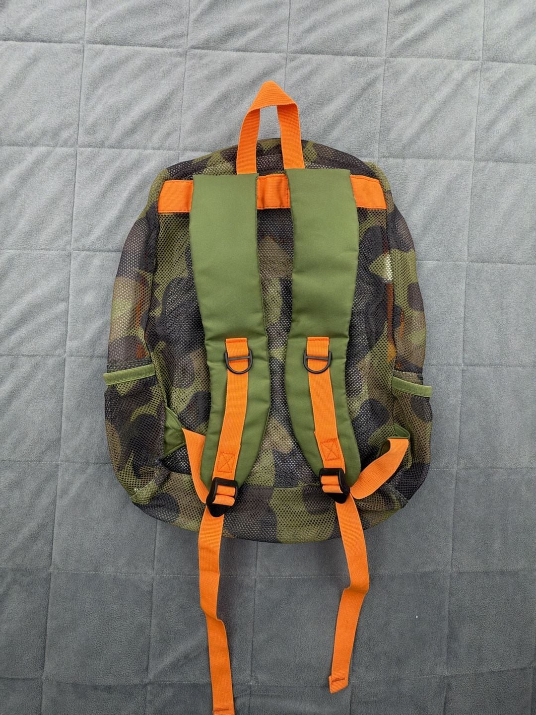 Austin Trading Co. Camo Mesh Backpack Orange Green 5