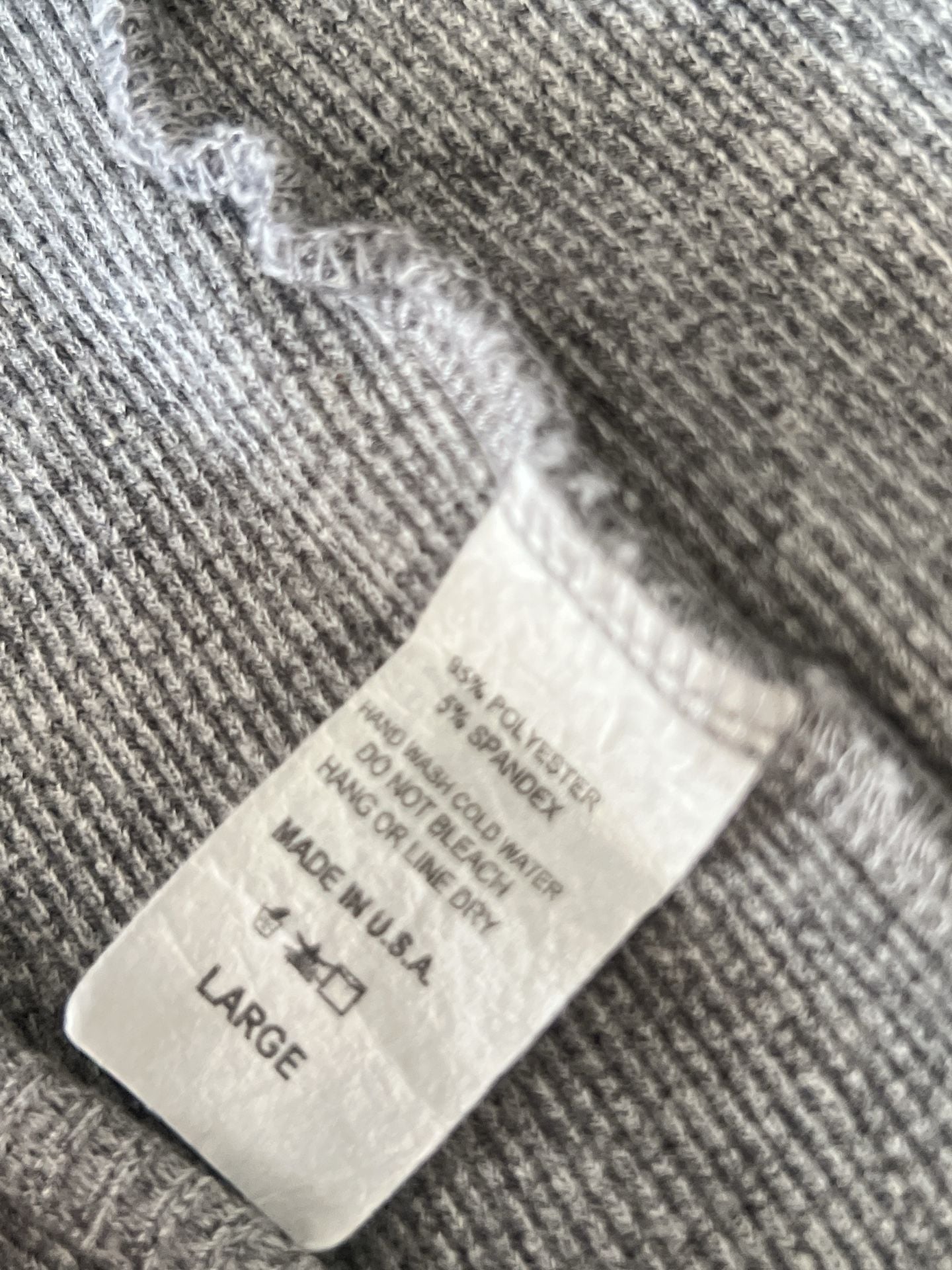 JOVA Romper Size Large Gray Ribbed V-Neck Sleeveless 3