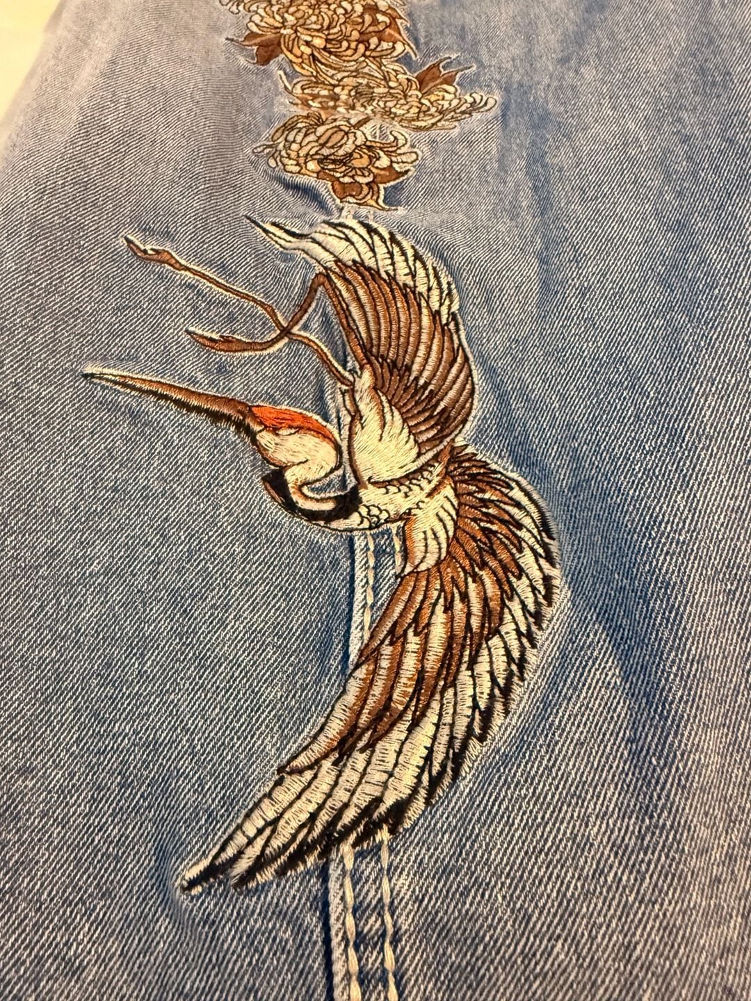 Ninth Hall Jeans Size 6 Light Wash Embroidered Y2K 8