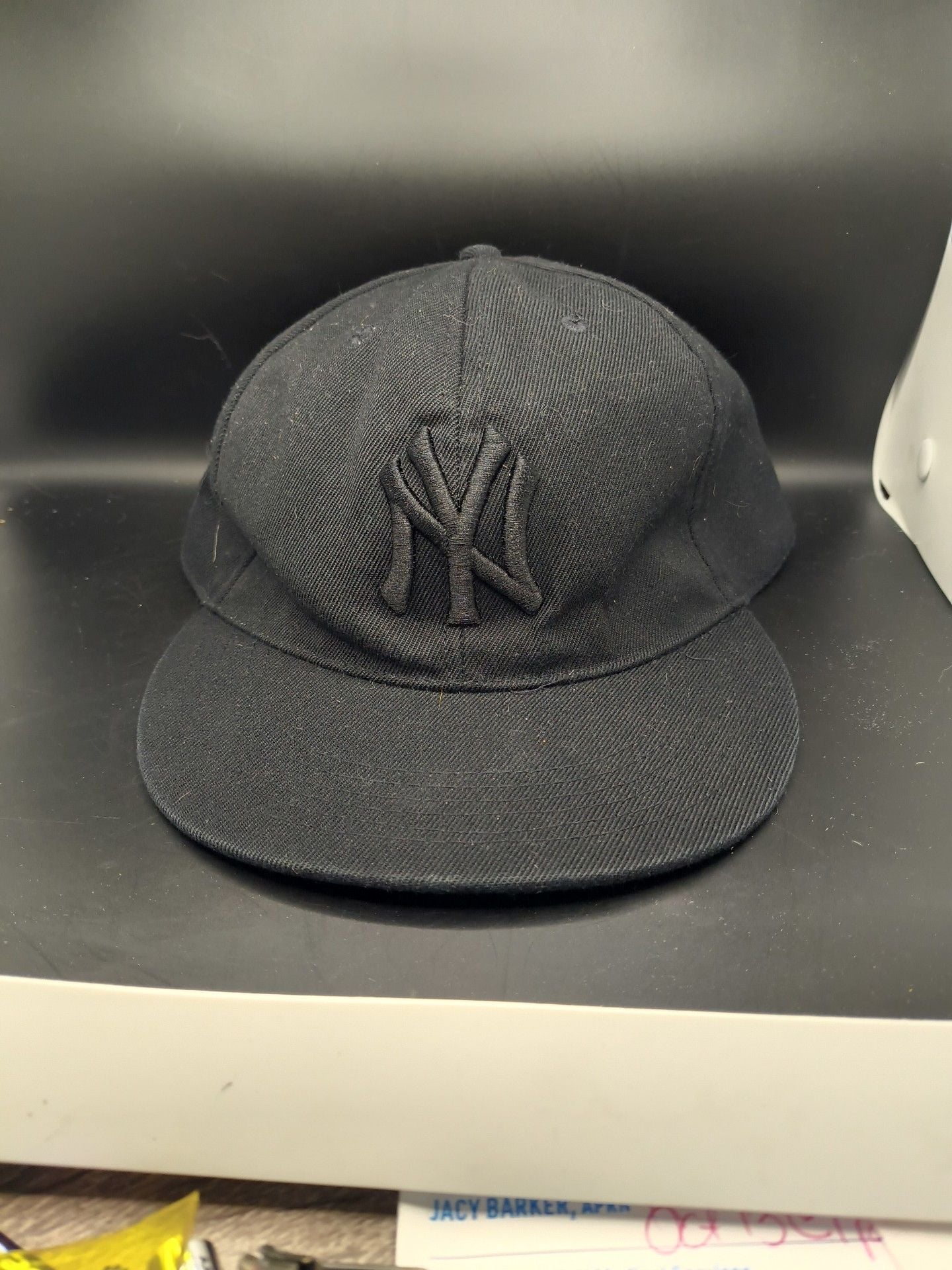 MLB New York Yankees Baseball Cap Size 7 1/4 Black Cotton 2