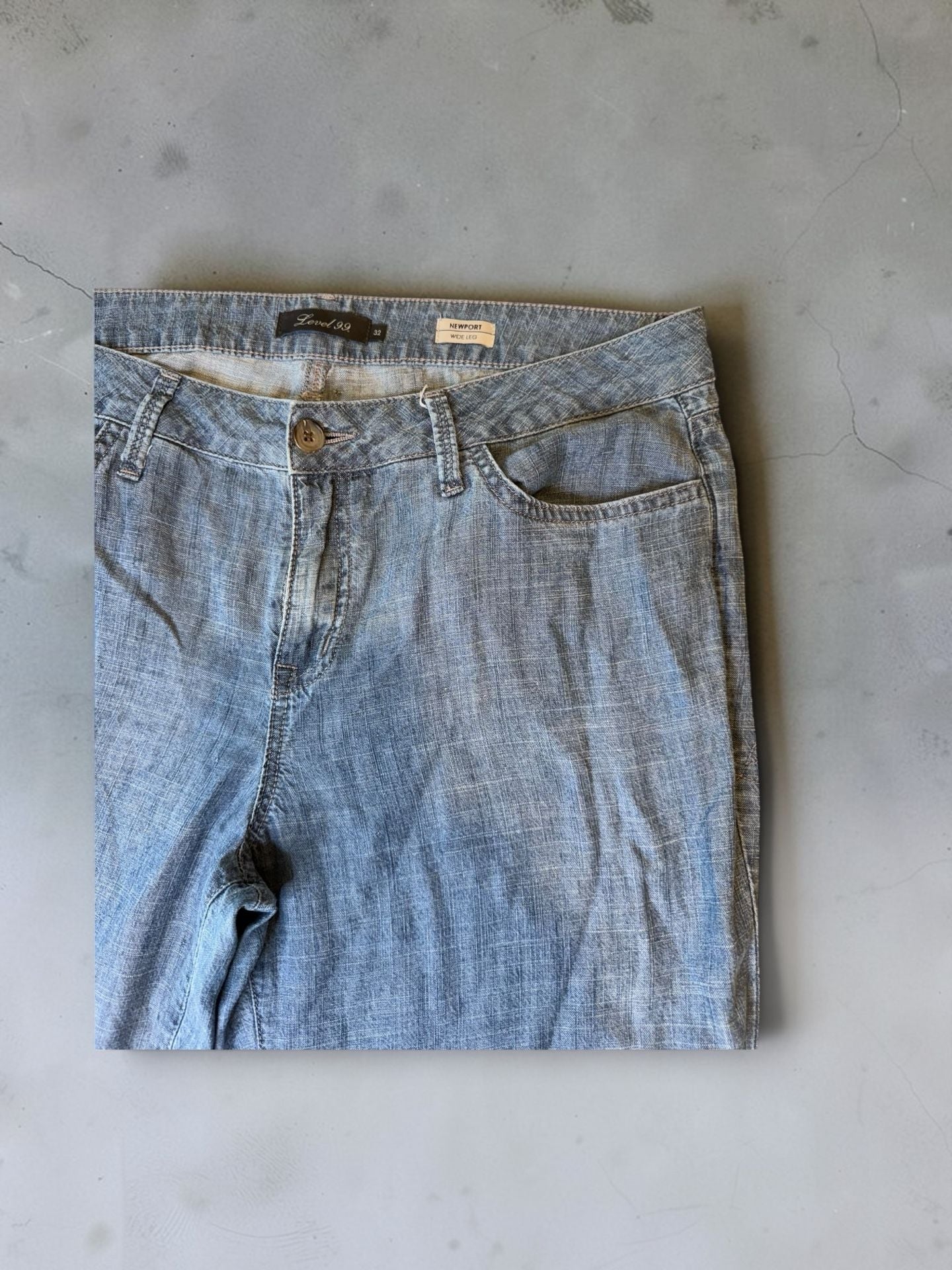 Level 99 Newport Wide Leg Pants Size 32 3