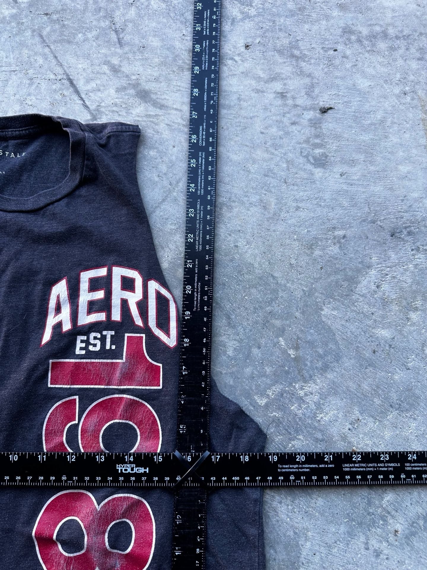Aeropostale 1987 Graphic Tank Top Size M Black Sleeveless Shirt 7