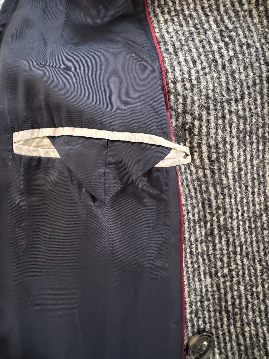 Tommy Hilfiger 100% Wool Italian Fabric Double Breasted Long Coat L NWOT 7