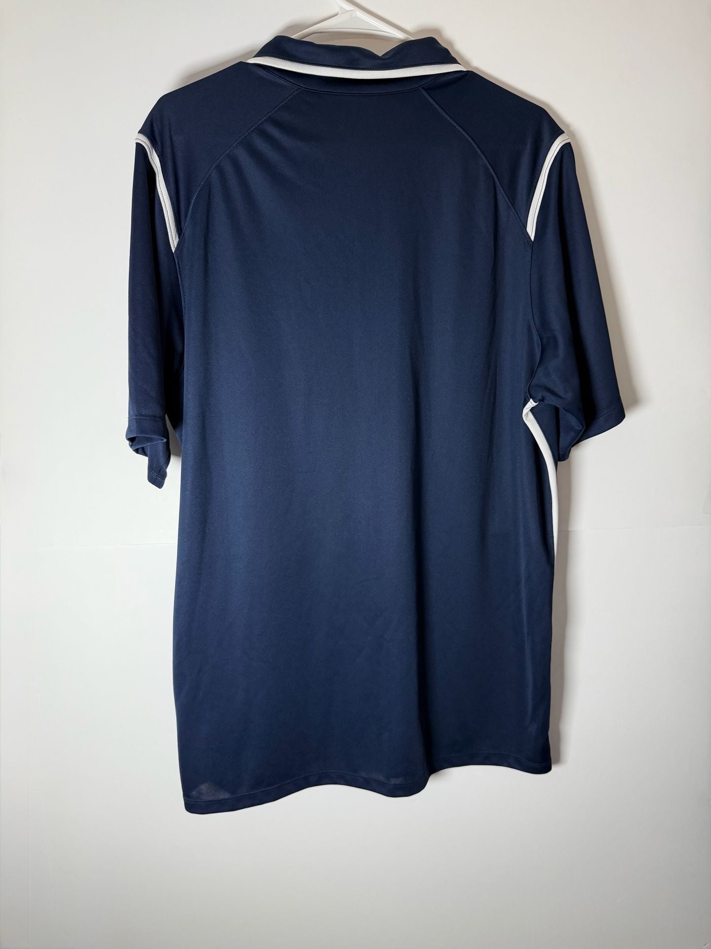 Nike Dri-Fit Polo Shirt Size L Navy Blue MP Embroidered Logo 9