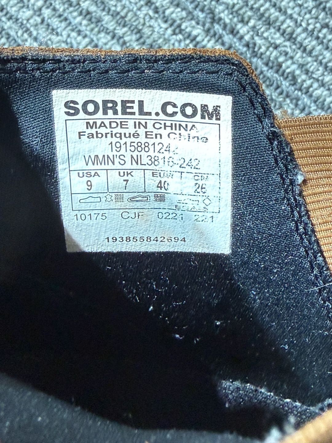 Sorel Evie Chelsea Boot Size 9 Cognac Brown Leather 5
