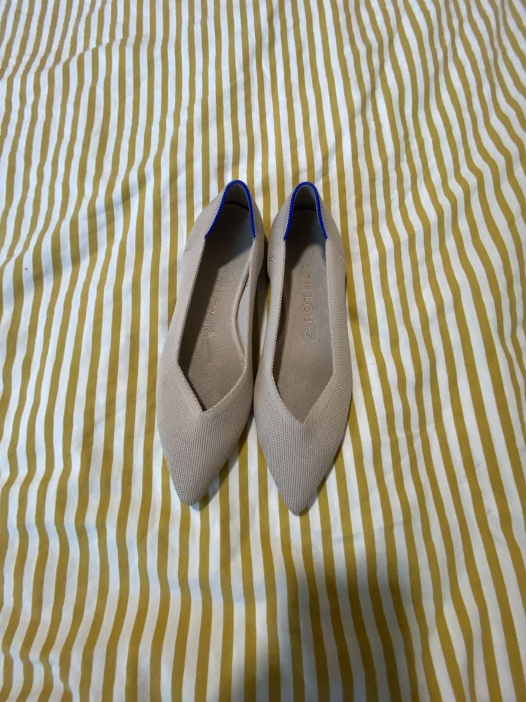 Rothy's The Point Flat Size 9 Beige 2