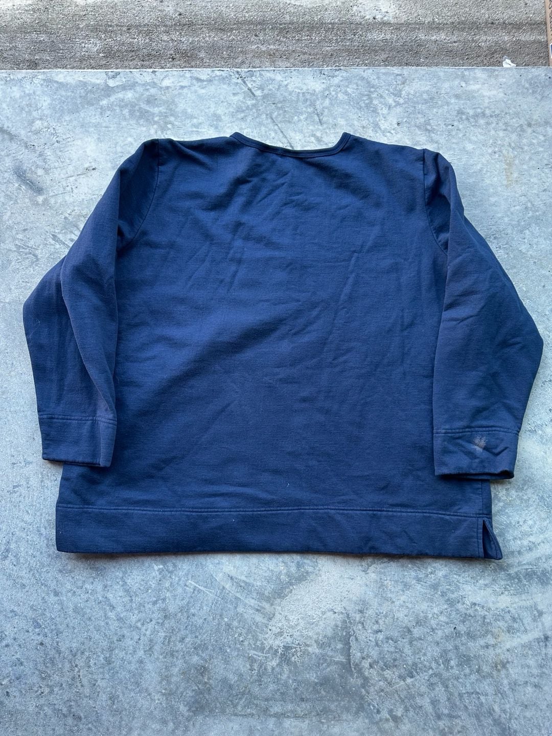 Bobbie Brooks Christmas Sweatshirt Size 22W/24W Navy Embroidered Pullover 3