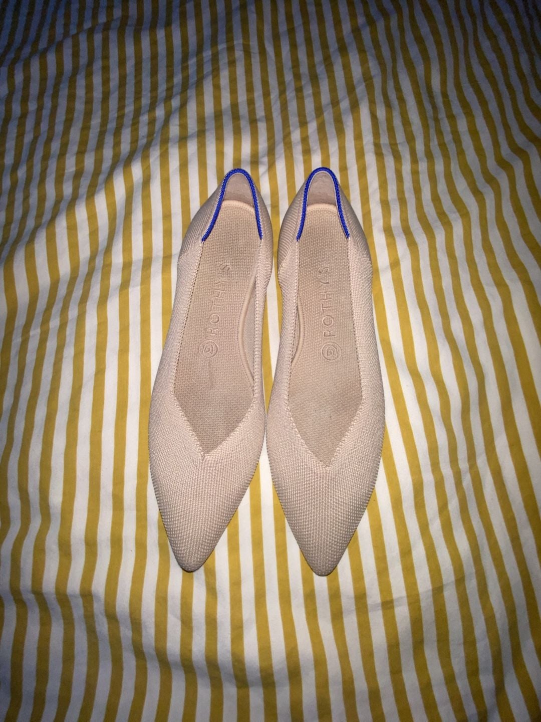Rothy's The Point Flat Size 9 Beige 3