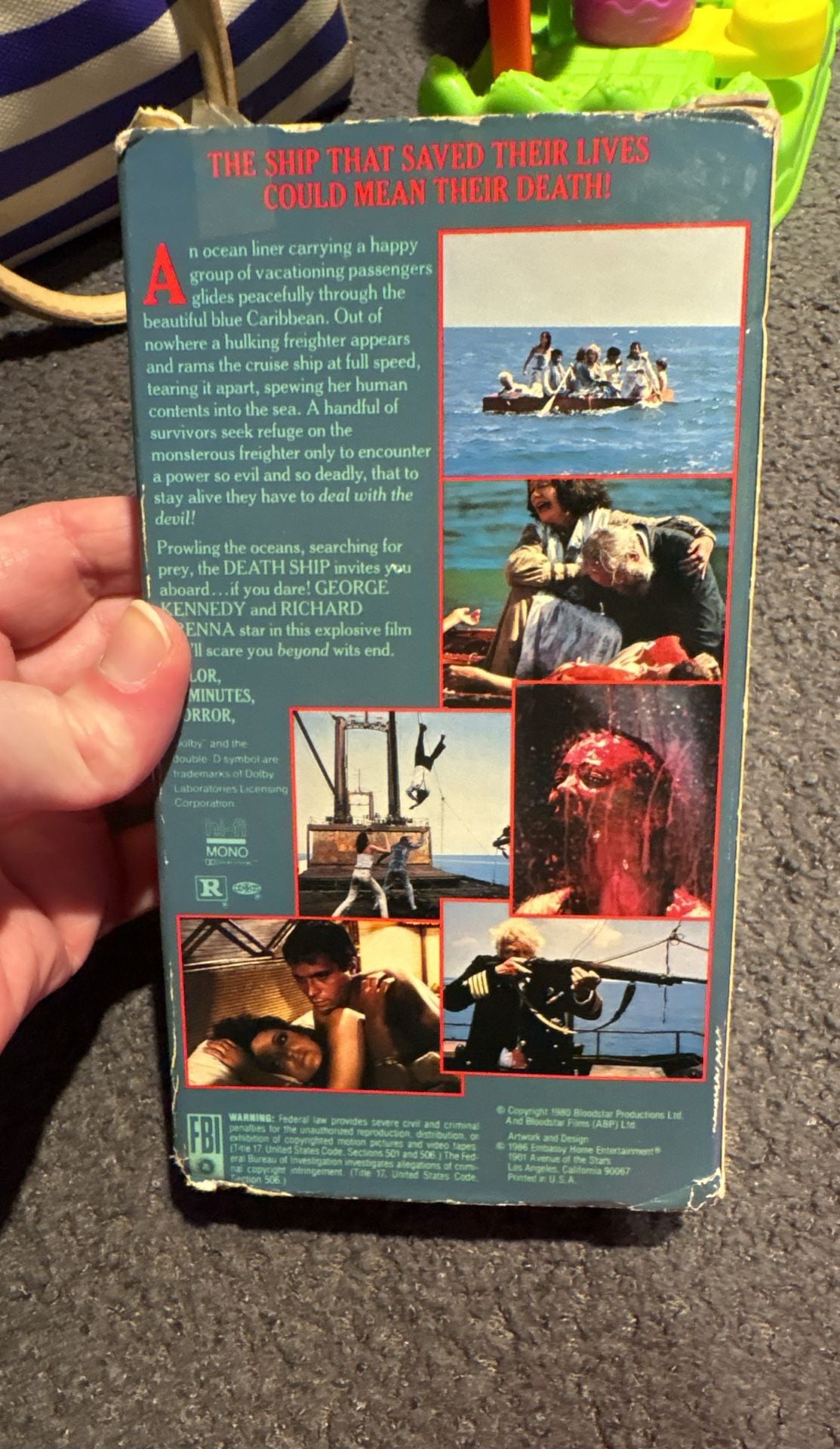 Death Ship Embassy Home Entertainment VHS 2