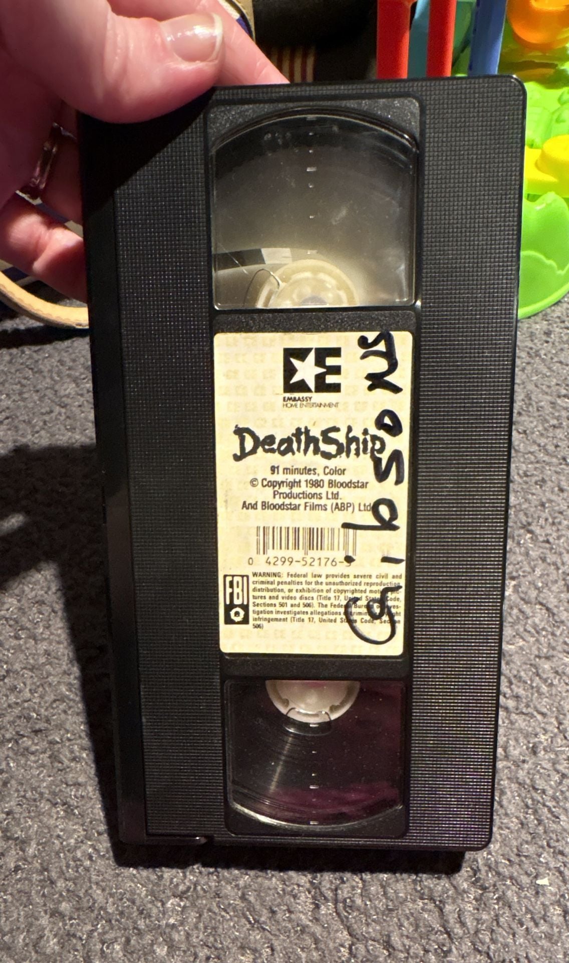 Death Ship Embassy Home Entertainment VHS 3