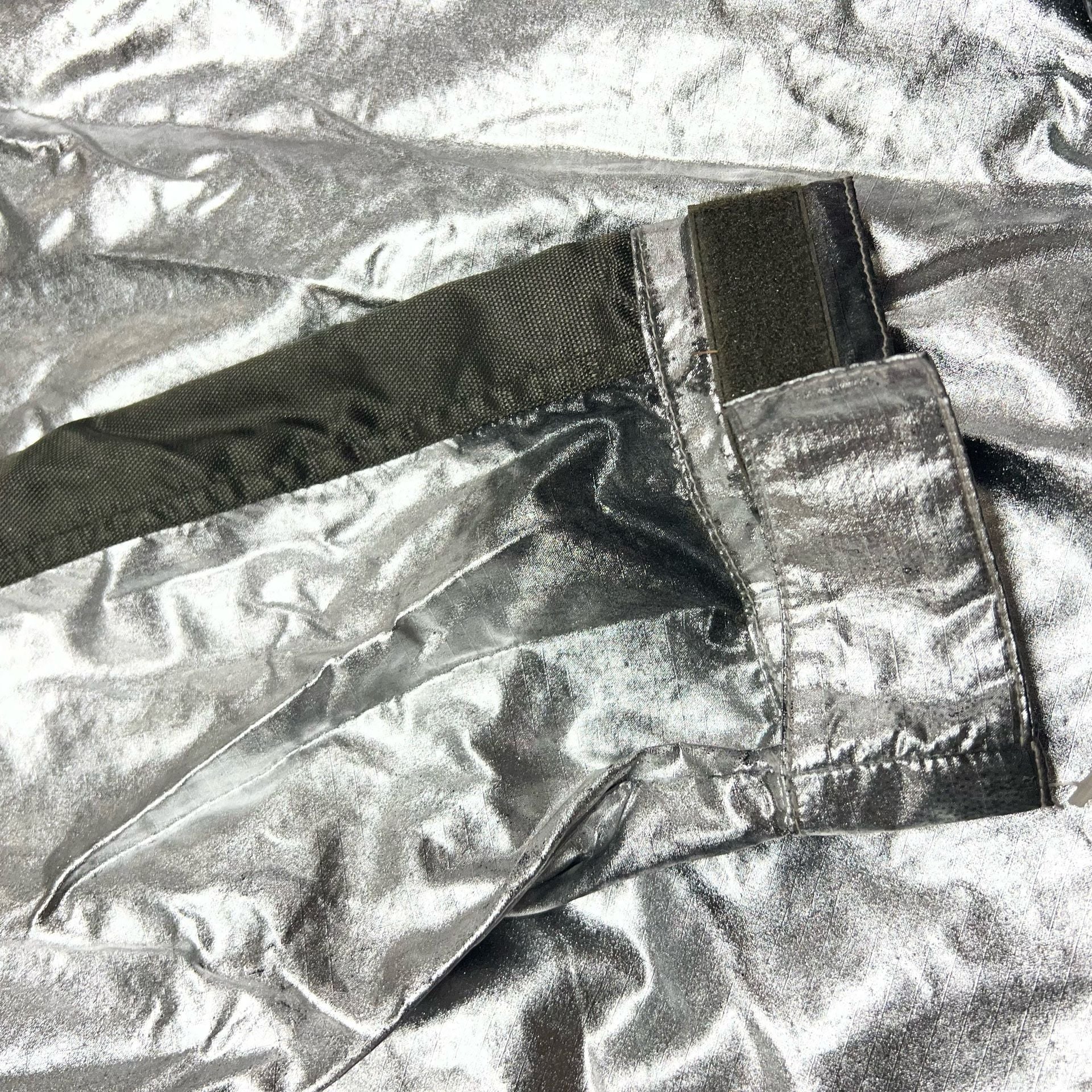 Vintage 90s Tommy Hilfiger NASA Ames Silver Metallic Jacket L Expedition Rare 8