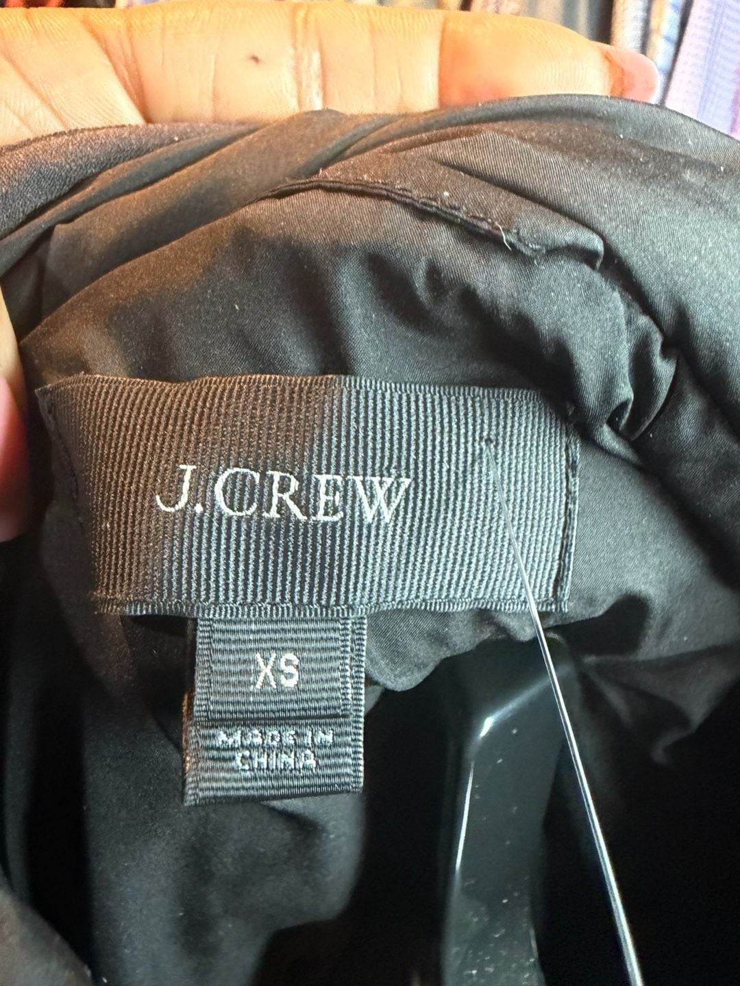 J.Crew Quilted Vest Size XS Black Gold Snaps 5