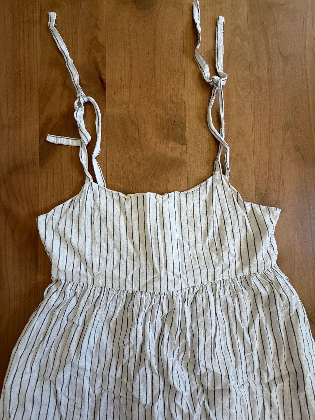 Joe Fresh Striped Cami Dress Size M Off White Black 9