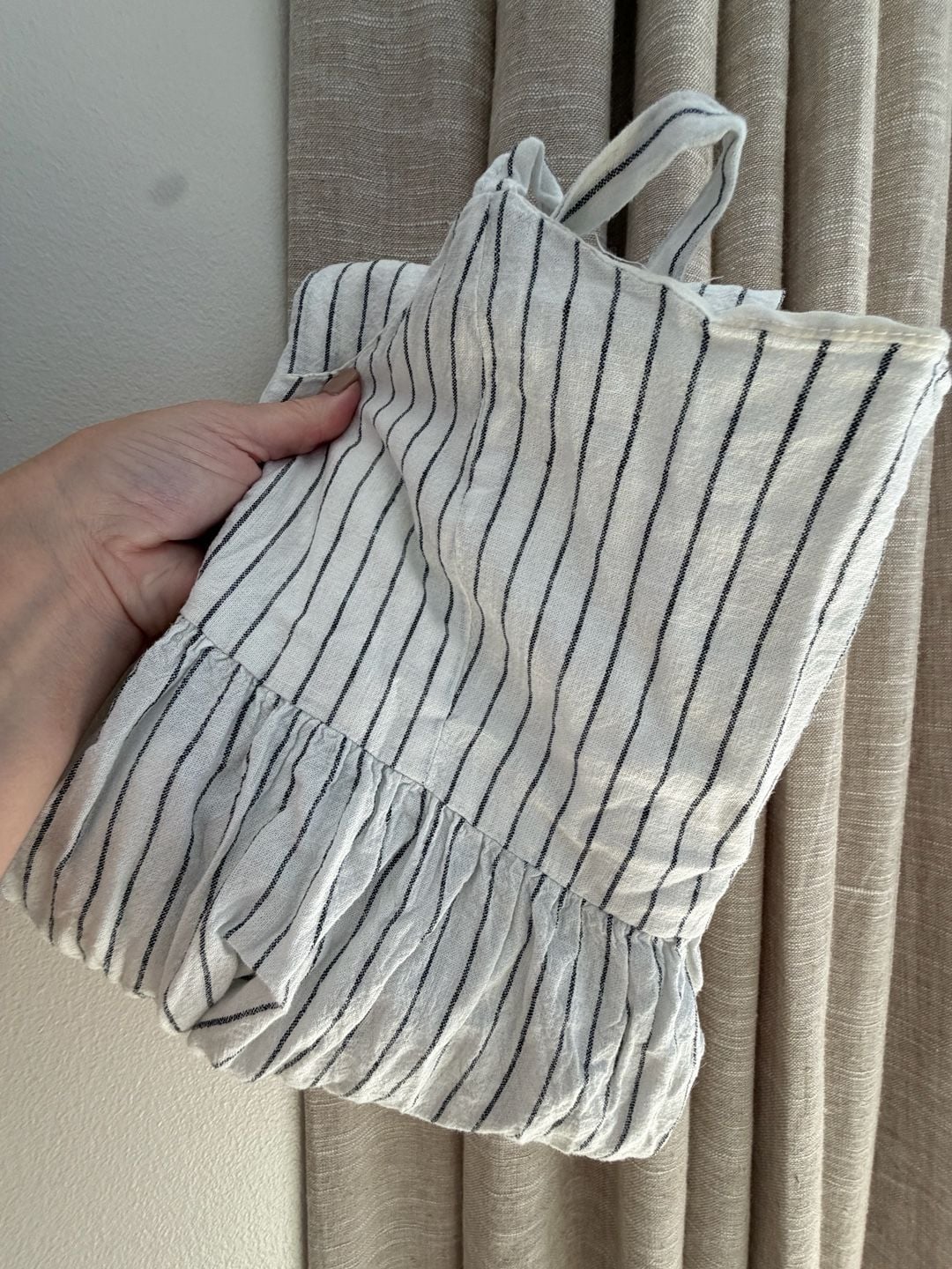 Joe Fresh Striped Cami Dress Size M Off White Black 11