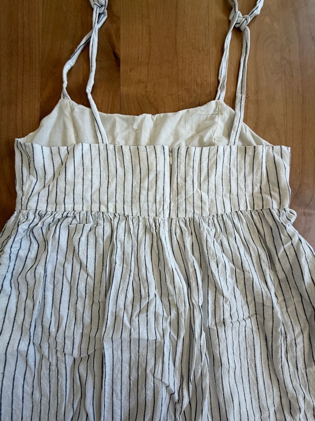 Joe Fresh Striped Cami Dress Size M Off White Black 12
