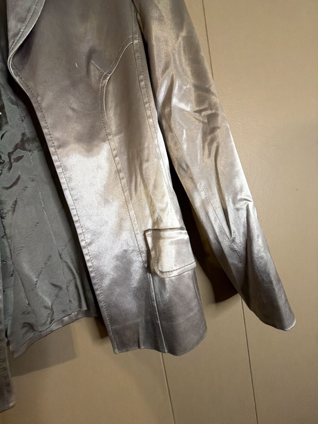 Mugler Bill Loya Metallic Gold Blazer Jacket 7