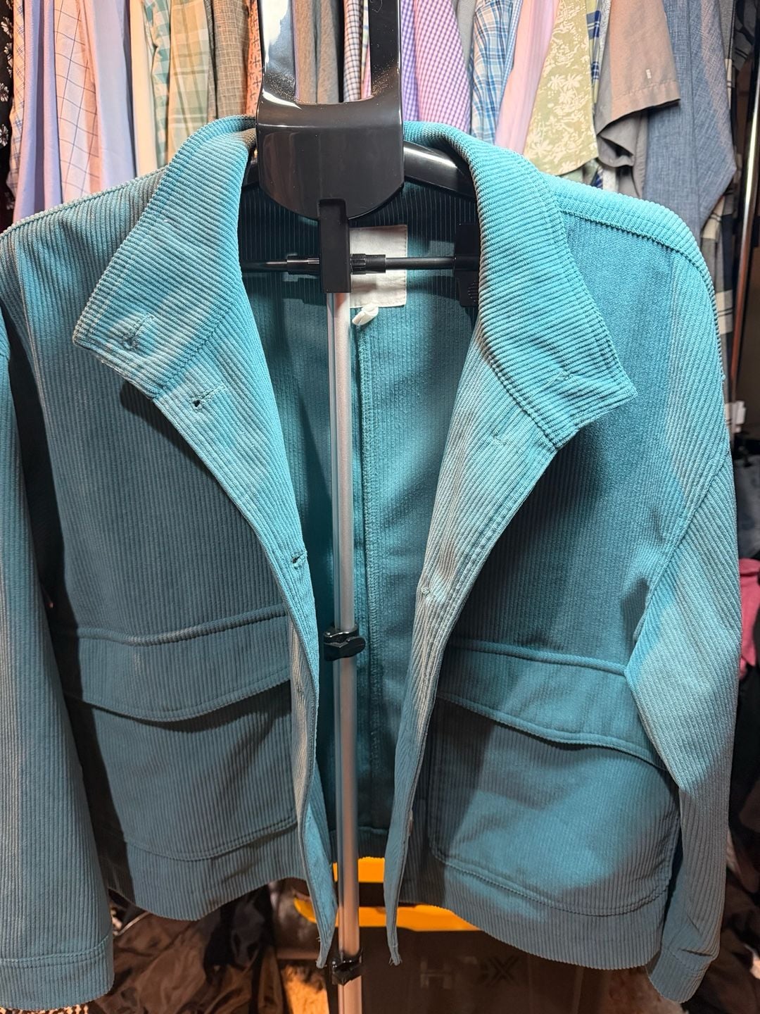 Avec Les Filles Corduroy Jacket Teal 2