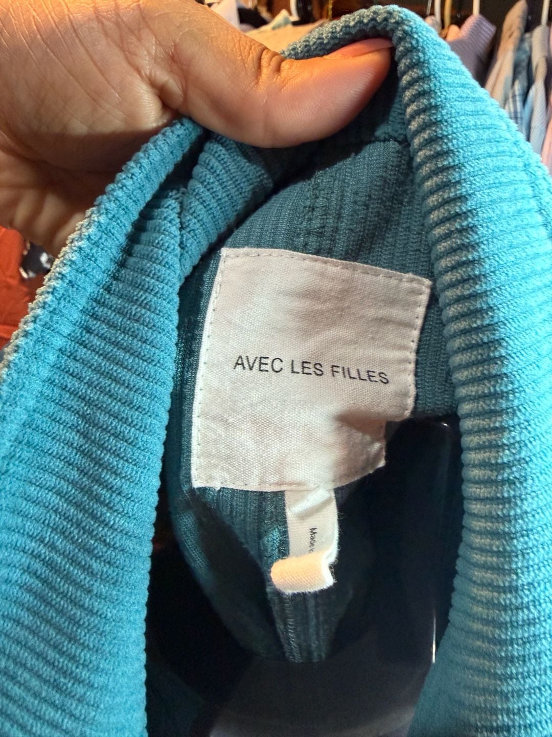 Avec Les Filles Corduroy Jacket Teal 5