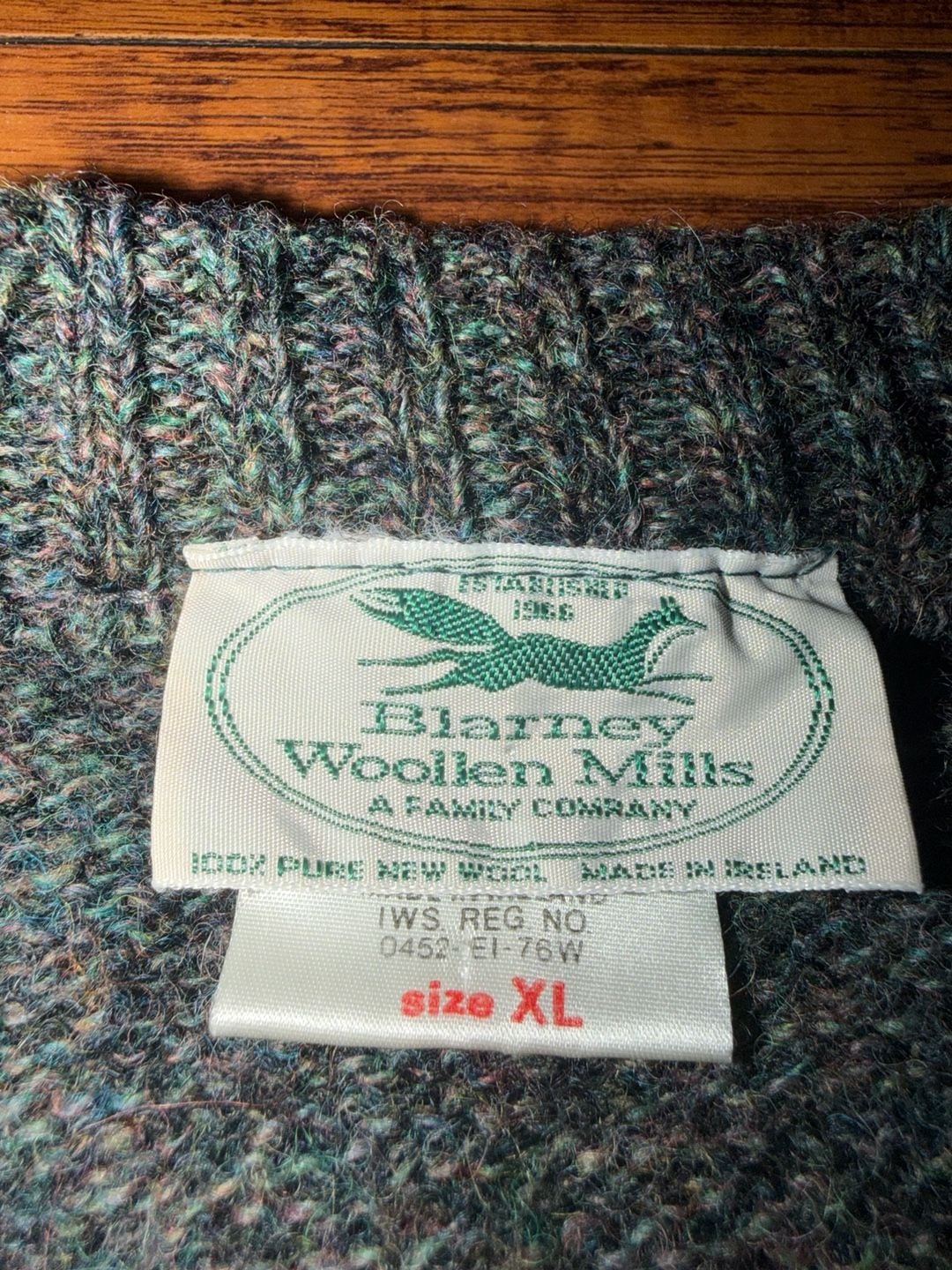 Vintage Argyle Cardigan Sweater Green Gray Knit 8