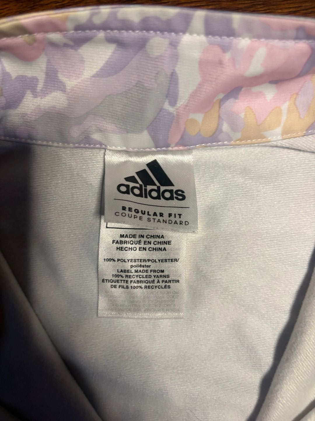 Adidas Track Jacket Size 5 Multi Color Camo Print Full Zip Regular Fit 4
