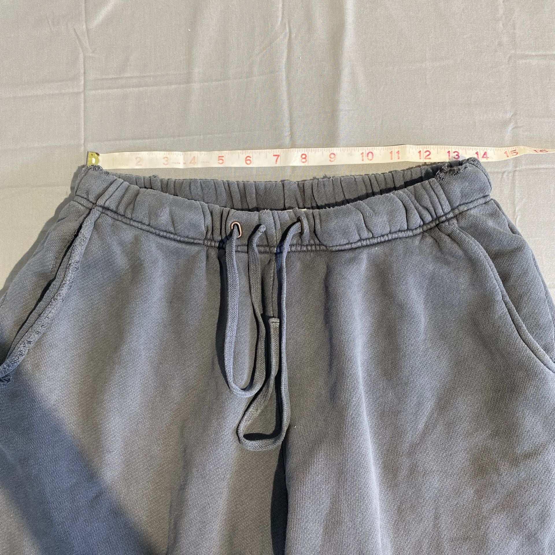 Elwood Sweatpants Size S Gray Organic Cotton Distressed Lounge Pants 7