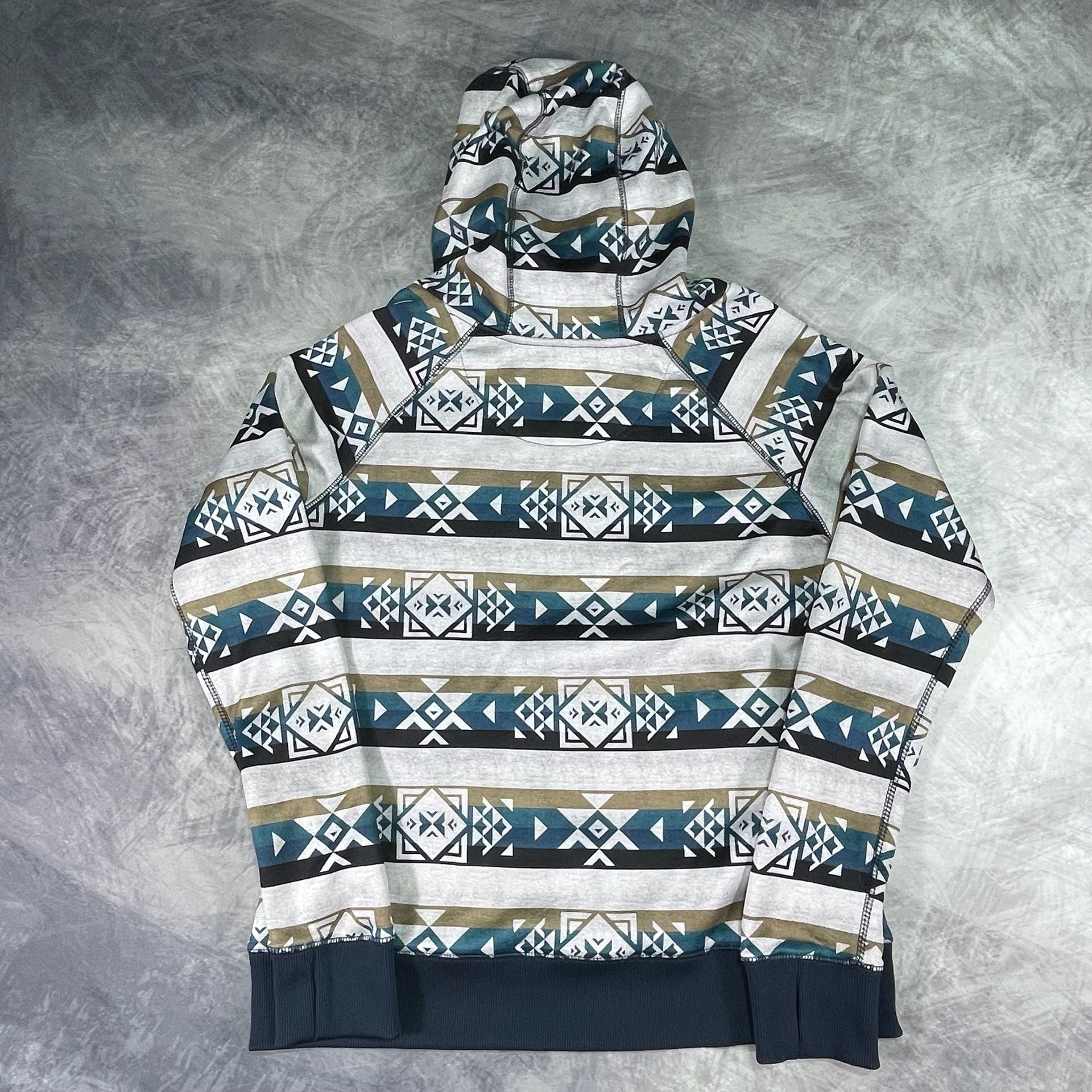 Burton Heron Pullover Size L Aztec Dryride Fleece Hoodie 8
