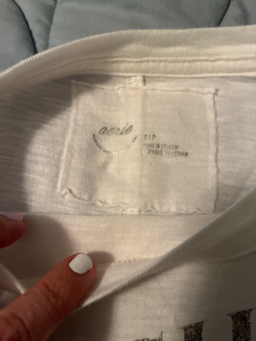 Aerie Fresh Squeezed Graphic T-Shirt Size S White Lemon NWOT A814 4