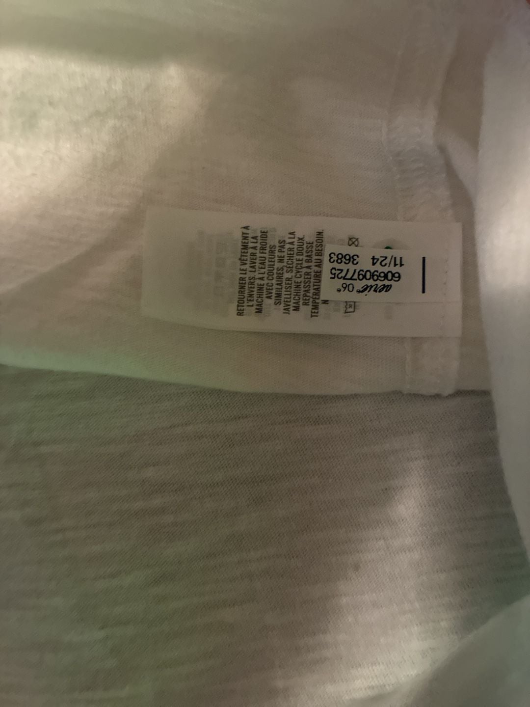 Aerie Fresh Squeezed Graphic T-Shirt Size S White Lemon NWOT A814 5