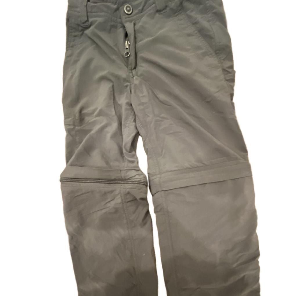Marmot Convertible Hiking Pants Size S Grey Zip Off Legs 3